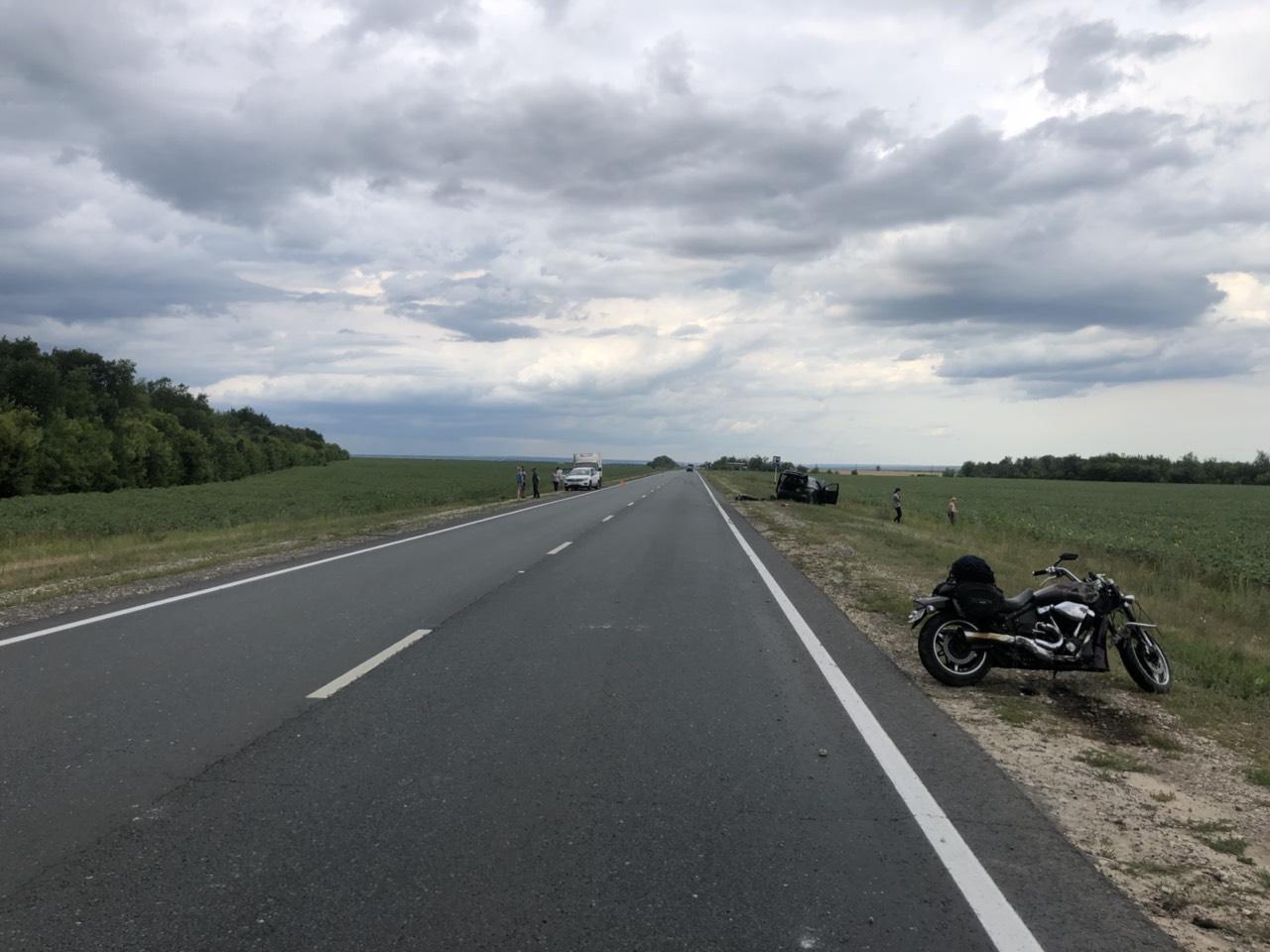 Под Самарой мотоциклист из Казани погиб после столкновения с «Фольксвагеном»