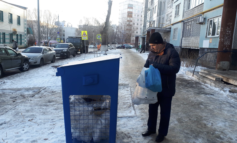 В Новокуйбышевске экспериментируют с раздельным сбором мусора
