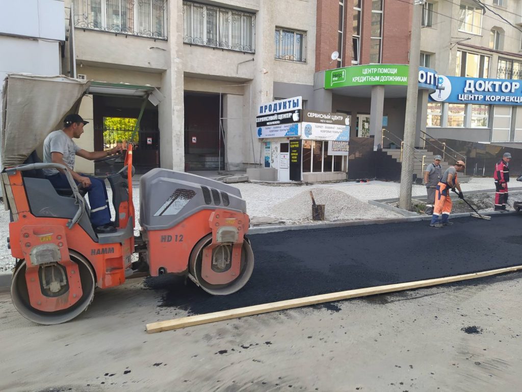 Ремонт улицы Ленинской завершен на 70%