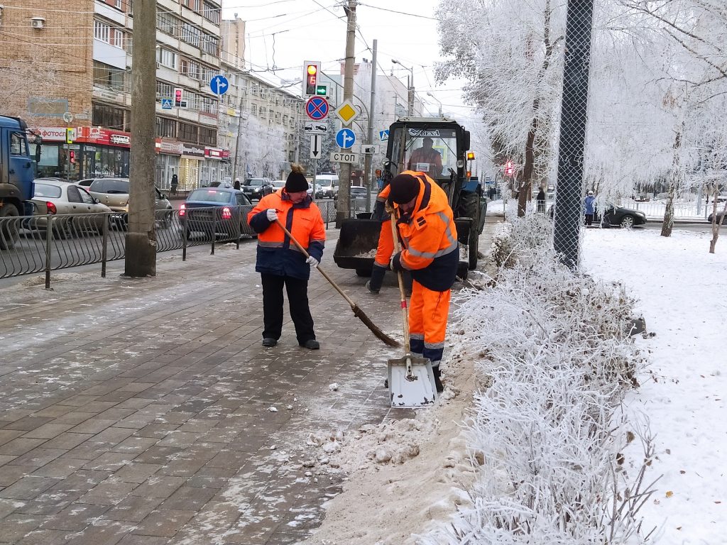 Большинство городских дорог расчистили от снега