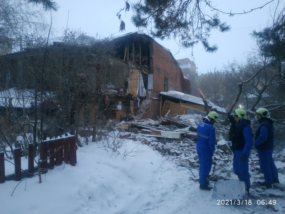 На улице Галактионовской в Самаре рухнула стена жилого дома