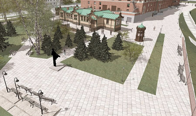 Архитектор показал, как будут выглядеть Пушкинские павильоны около Самарского драмтеатра