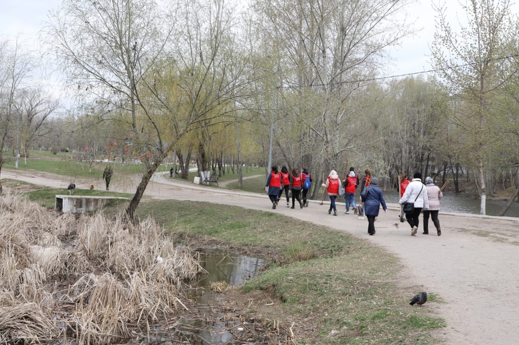 Уборка возле водоемов: как приводят в порядок парк «Воронежские озера»