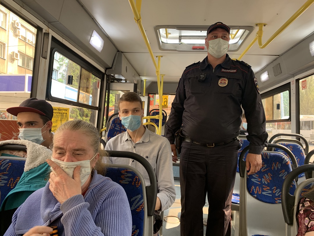 В общественном транспорте Самары продолжаются рейды по выявлению «антимасочников»