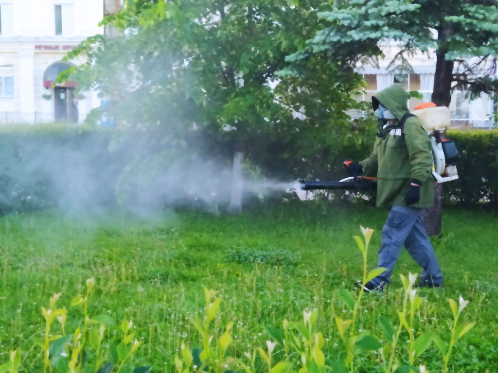 Общественные пространства Самары начали обрабатывать от комаров