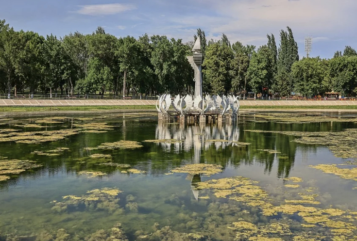 Озеро в парке Металлургов в Самаре очистили от водорослей