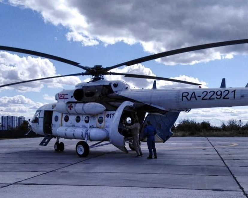 С начала года вертолеты санитарной авиации перевезли 77 пациентов