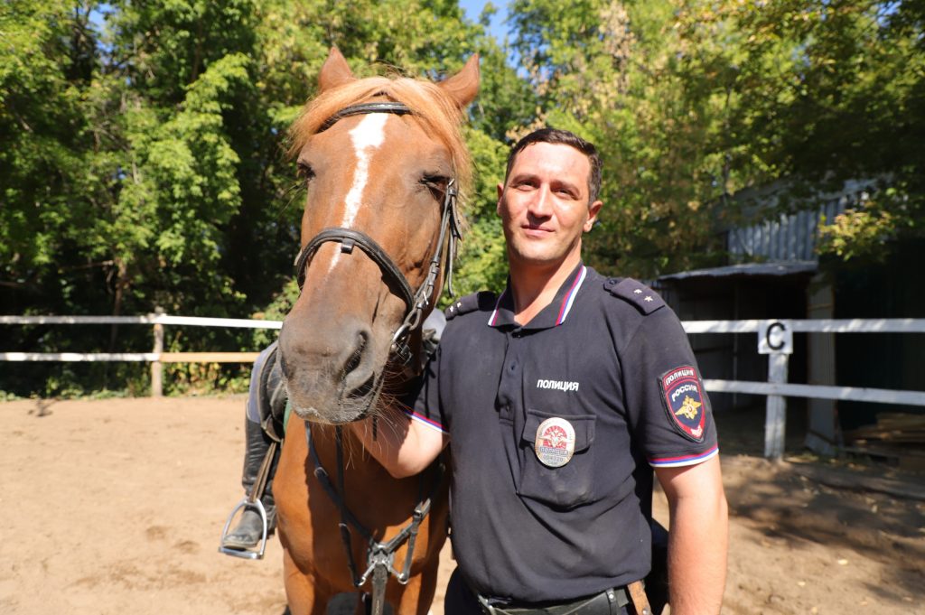 «Лошадь - полноценный сотрудник, напарник, друг». Конный полицейский об особенностях работы с животными в ППС