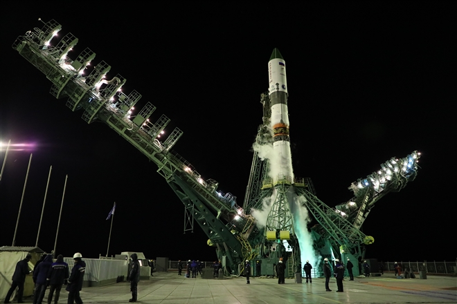 Самарская ракета-носитель успешно стартовала с космодрома Байконур