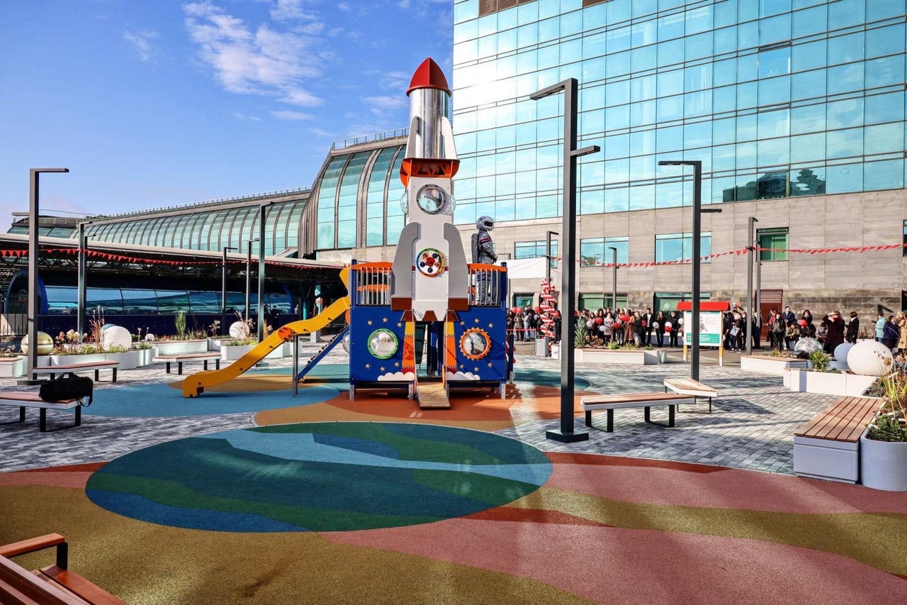 На самарском железнодорожном вокзале открыли площадку "Платформа Космическая"