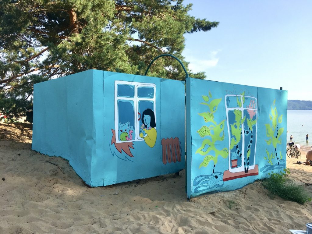 Клаус и другие самарские художники оформили Итальянский пляж в Тольятти