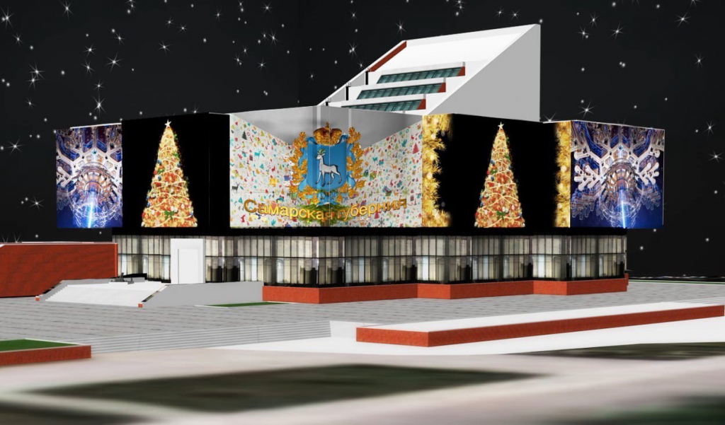 На Новый год фасад музея Алабина превратят в «экран» для красочного 3D-шоу