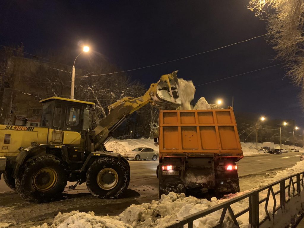 С начала зимы из Самары вывезли более 292 тысяч тонн снега