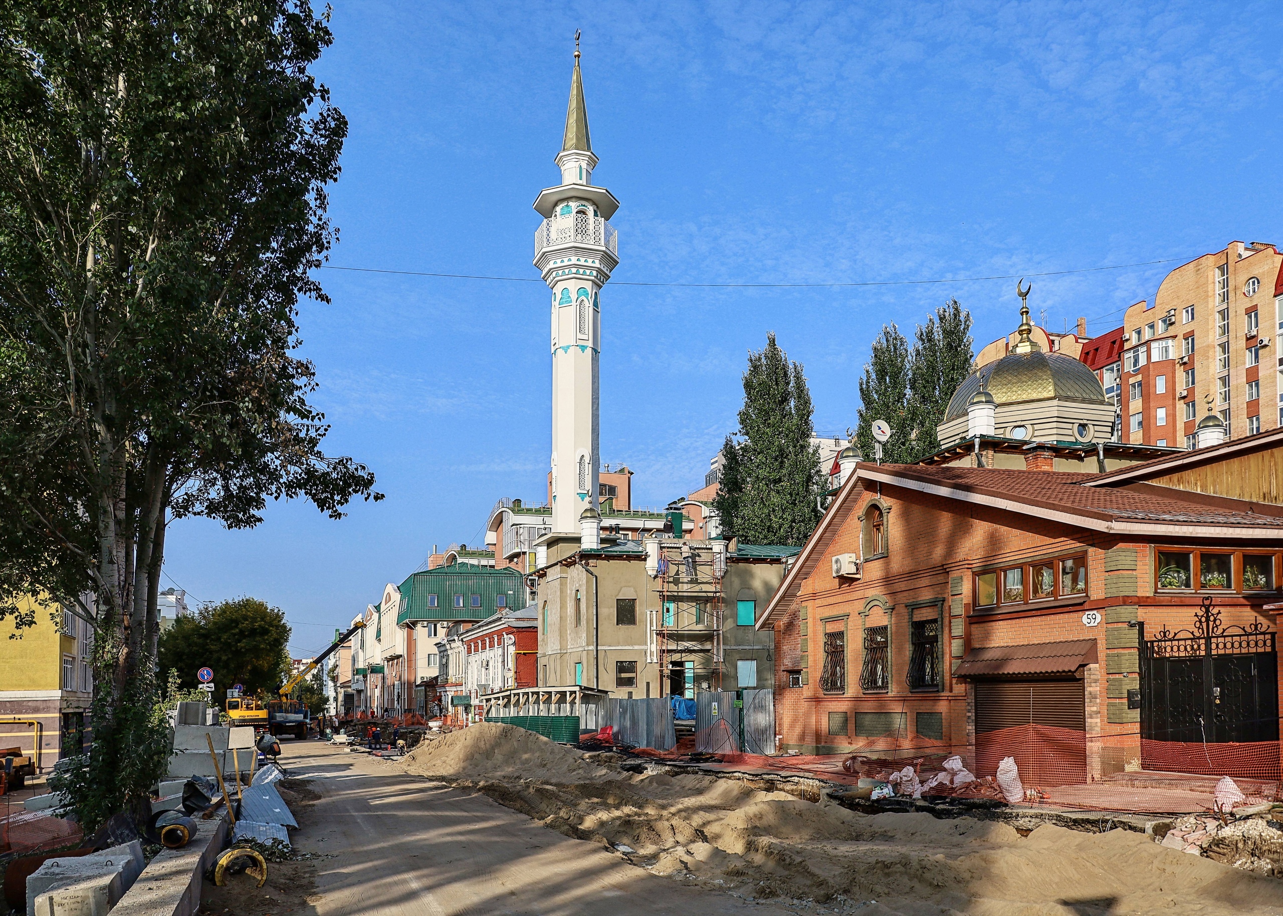 Роспись купола Самарской исторической мечети выполнена на 80%