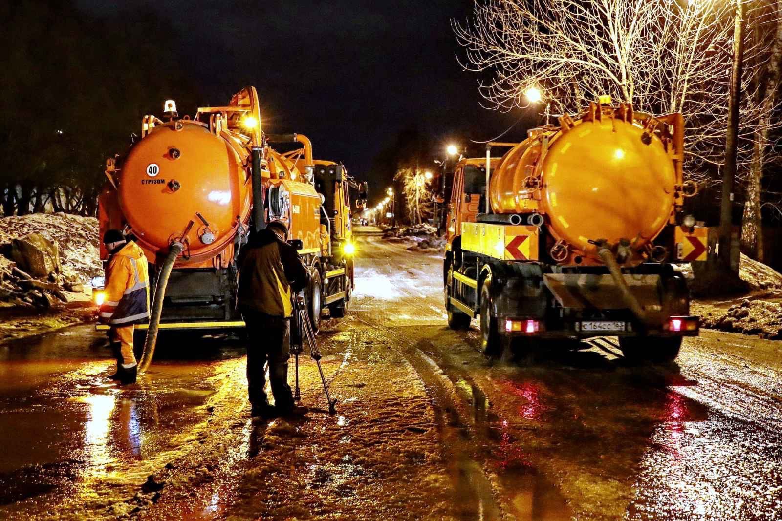 После снегопада в Самаре с улиц произведут откачку воды