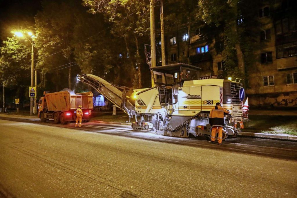 Начался ремонт улицы Гагарина в Самаре