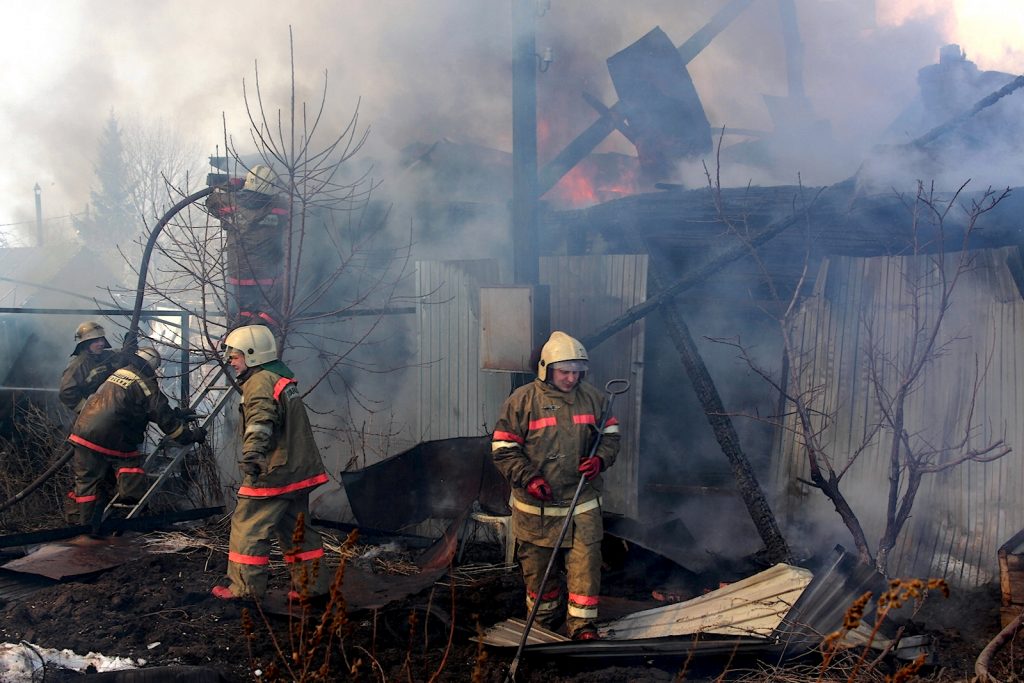 В Самаре потушили пожар в бывшем Доме печати