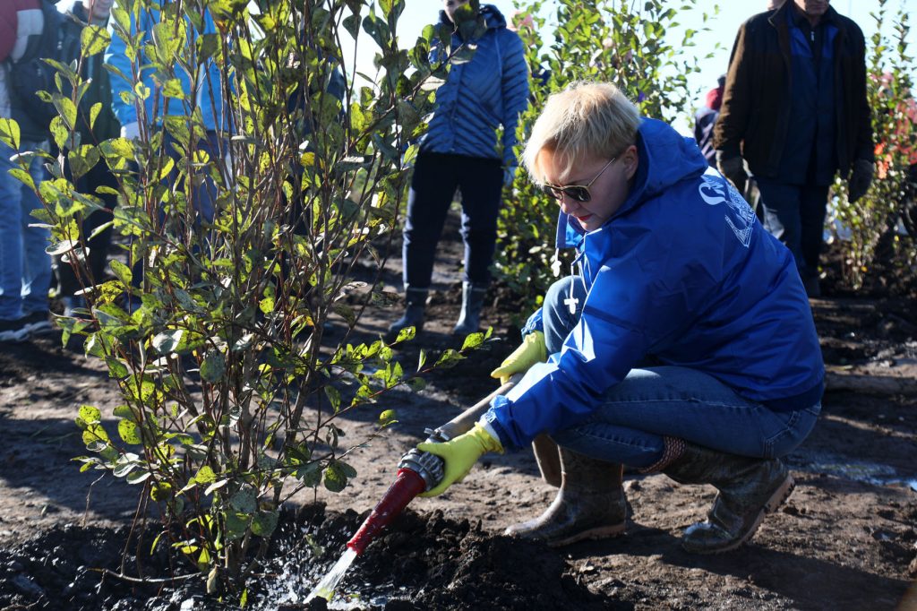 Глава Самары приняла участие в посадке деревьев в Волгаре