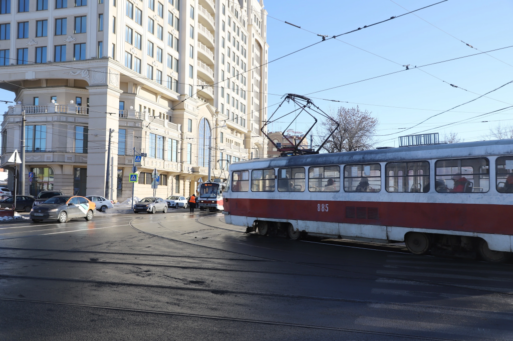 На перекрестке улиц Красноармейской и Галактионовской в Самаре перенесут трамвайные линии