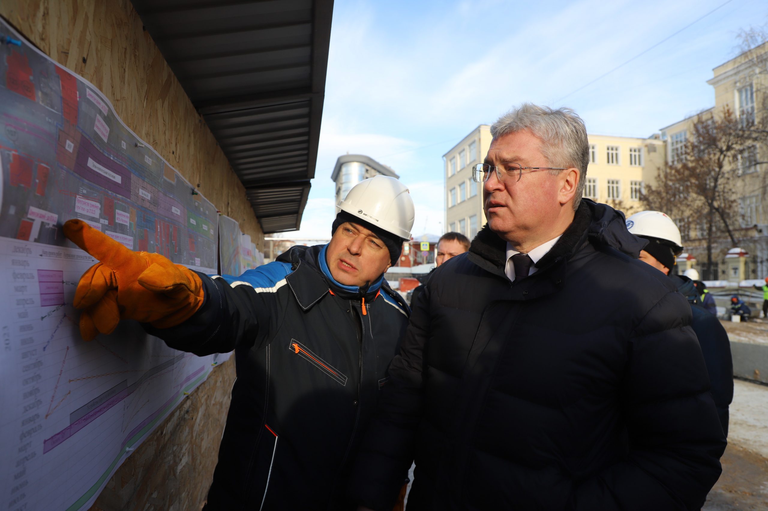 Первый вице-губернатор проверил ход строительства метро