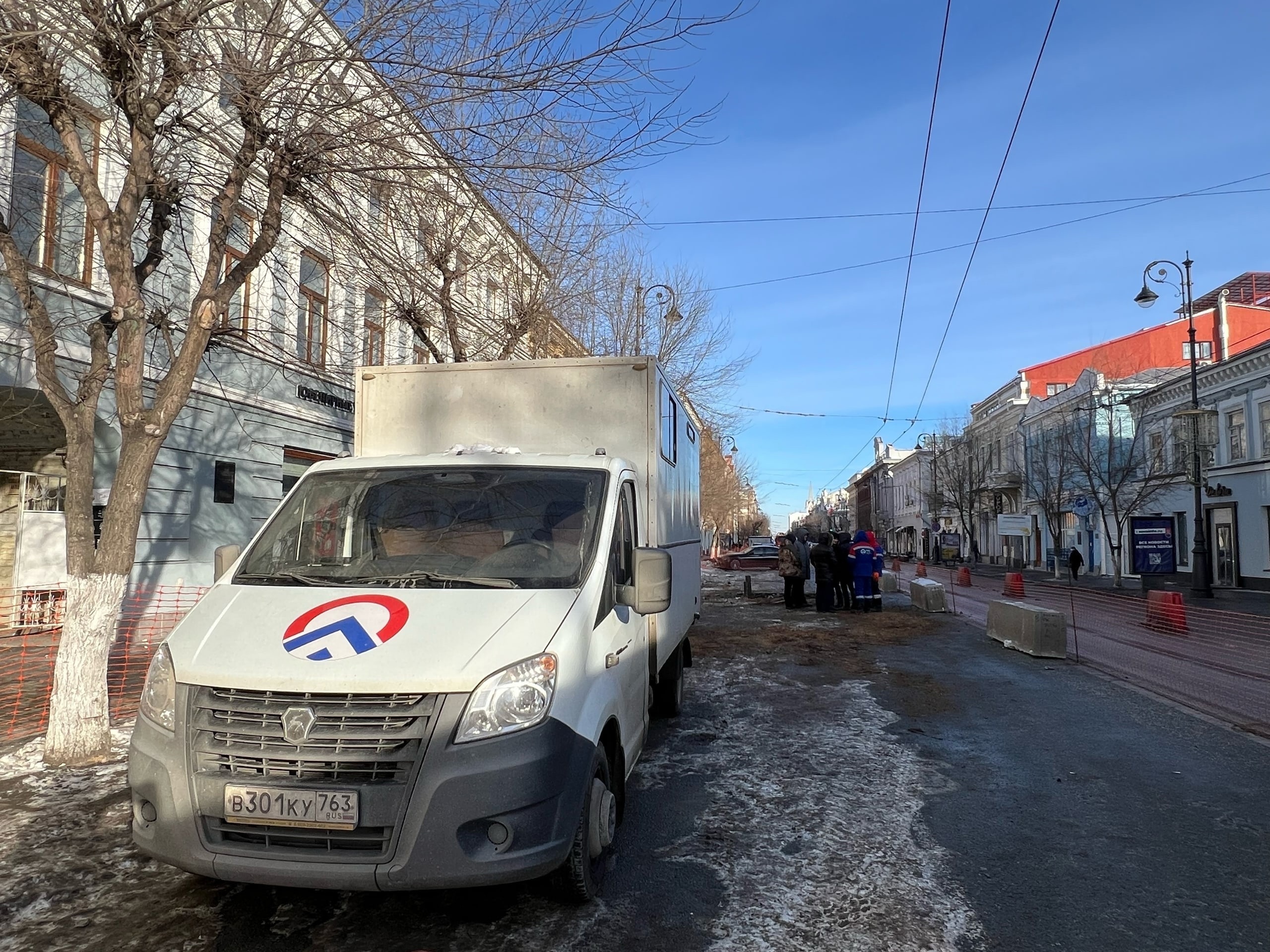 Коммунальщики завершили перекладку труб на улице Куйбышева в Самаре