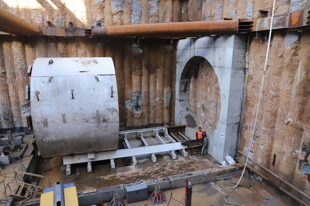 Монтаж тоннелепроходческого комплекса на Галактионовской планируют завершить к середине апреля