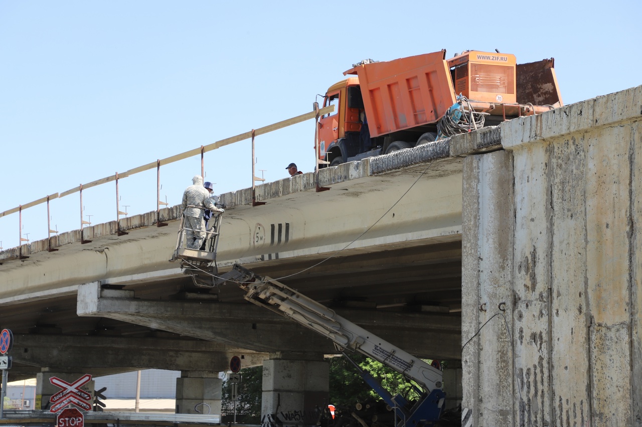 В Самаре на улице Земеца идет ремонт путепровода «139 километр»