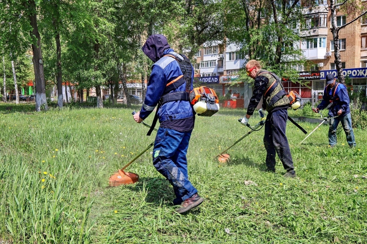 В Самаре специалисты убирают сорняки для облагораживания территорий и снижения аллергенной нагрузки на жителей