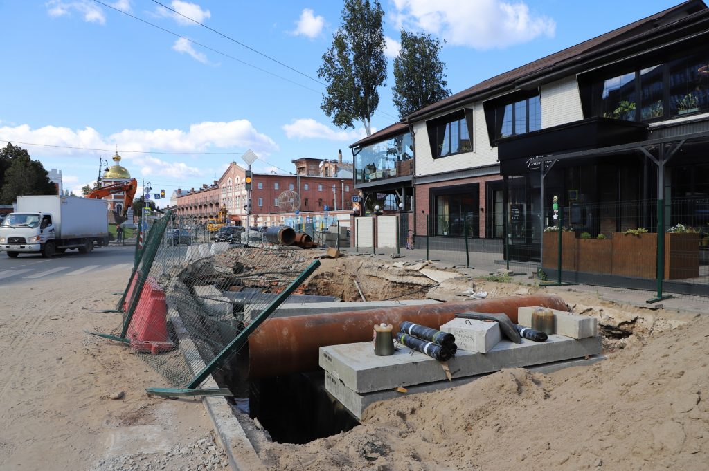 Ремонт теплосети на Волжском проспекте в Самаре завершен на более чем 90 %