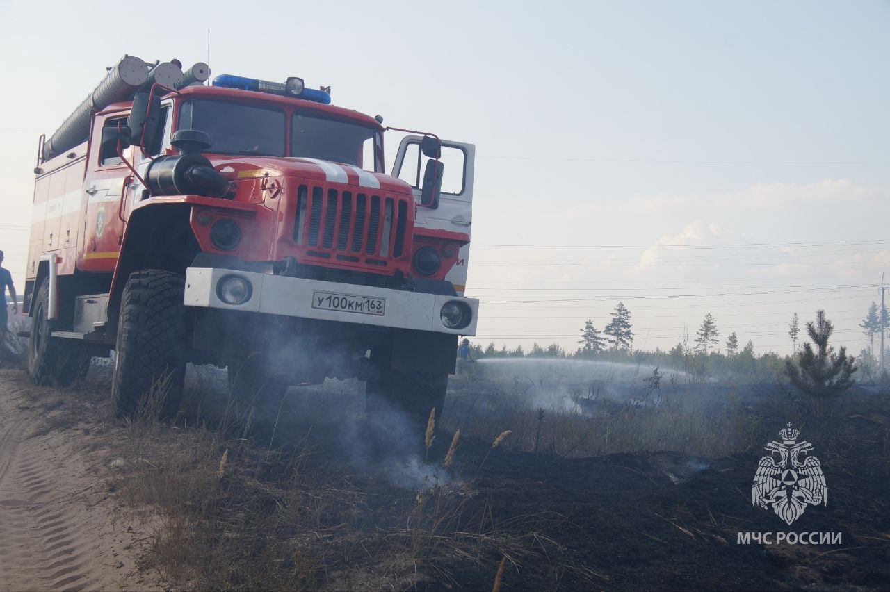 Лесной пожар в районе Тольятти потушили