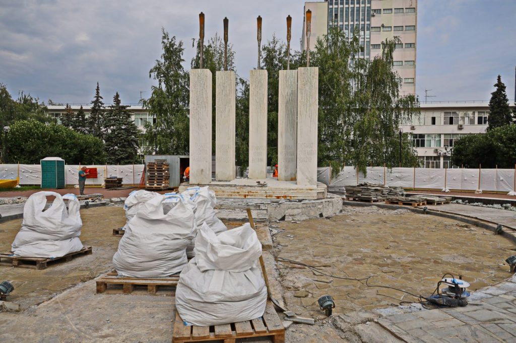 В Самаре ремонтируют мемориал воинам, погибшим в локальных конфликтах