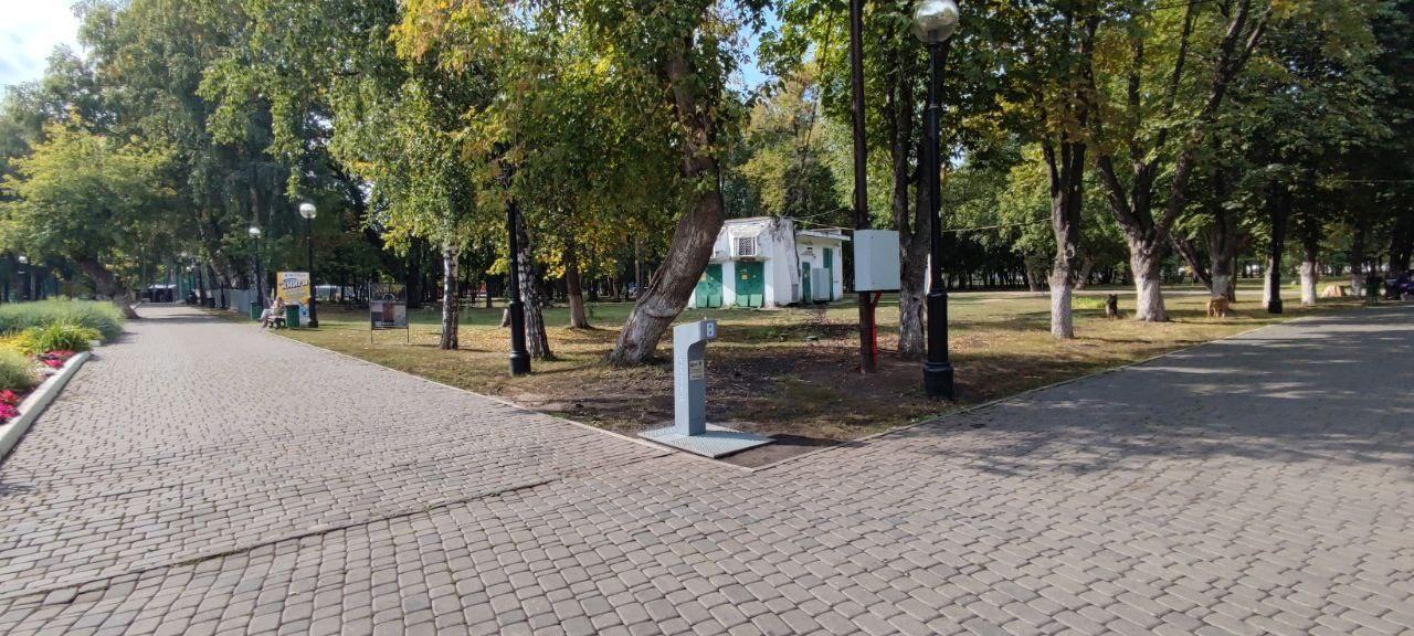 В парке Гагарина появился питьевой фонтанчик