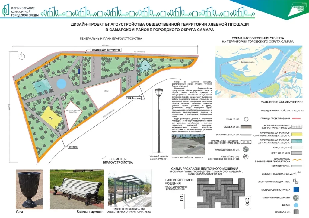 30 января в Самаре начнутся общественные обсуждения дизайн-проектов территорий-претендентов для благоустройства на 2025 год