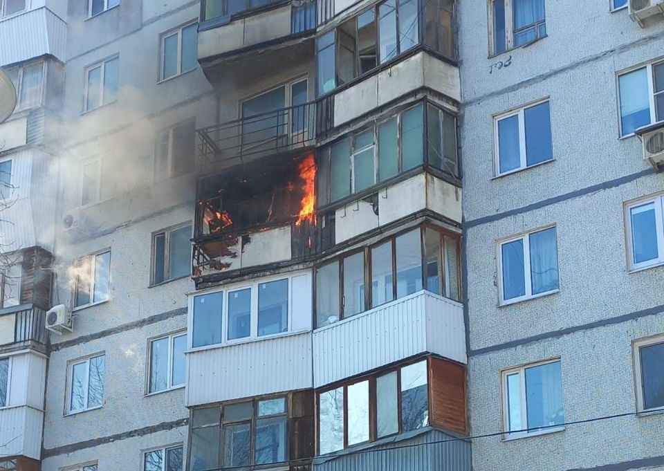 В Самаре на Георгия Димитрова горела квартира