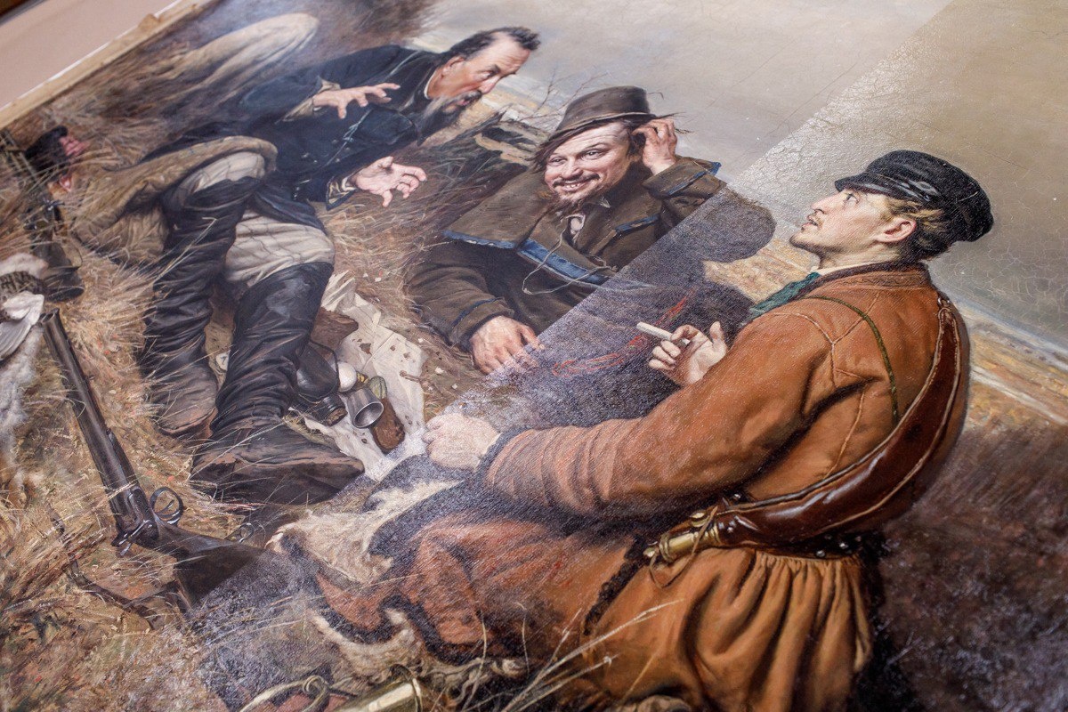 Картину Перова «Охотники на привале» отреставрировали для выставки в самарском филиале Третьяковки