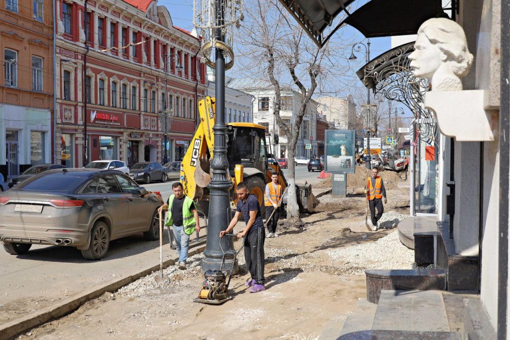 На улице Куйбышева в Самаре начался комплексный ремонт