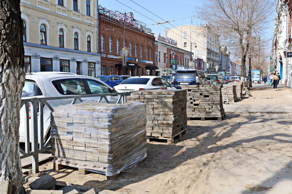 На улице Куйбышева в Самаре начался комплексный ремонт
