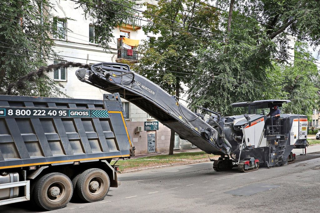 В Самаре на улице Александра Матросова продолжается ремонт