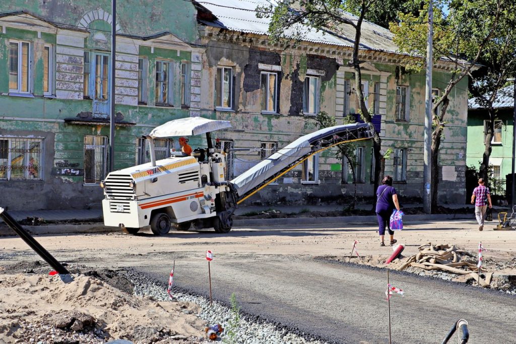 На улице Чернореченской в Самаре продолжаются работы по комплексному благоустройству