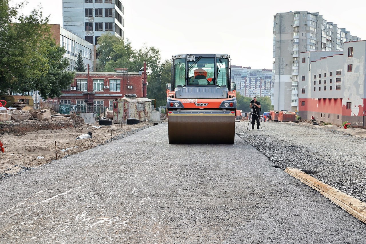 На верхнем участке улицы XXII Партсъезда продолжается реконструкция