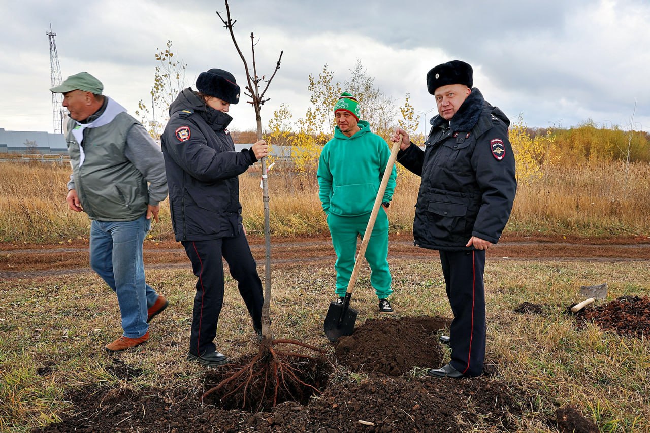 В самарском «Саду Памяти» высадили деревья в рамках Всероссийской акции «Лес Победы»